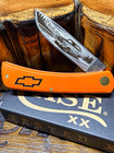 Case XX 80502 Sodbuster Jr Orange Synthetic Handle SS Clip Plain Slipjoint — photo 1