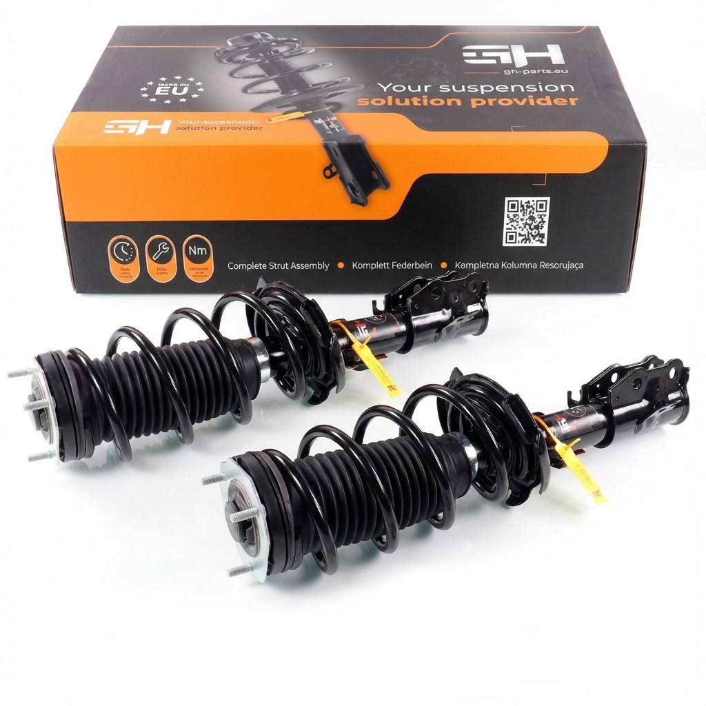 2x Complete Struts Assembly Front for Ford B-Max JK 1.6TI, 1.5/1.6TDCI