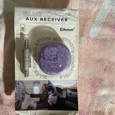 Bluetooth Aux Receiver Make Any Aux Device Bluetooth Compatible Purple NEW