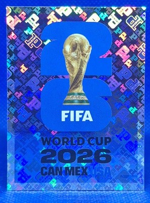2026 Panini FIFA World Cup Sticker Blue Trophy Logo Foil #FWC 8