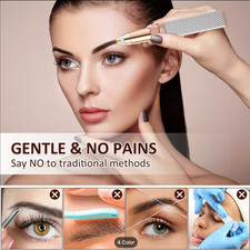 2-in-1 Women  s Facial Hair Remover  Eyebrow Trimmer   Rechargeable Painless