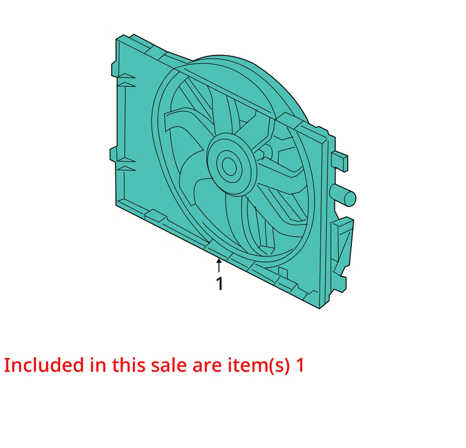 Conjunto de motor ventilador de refrigeración radiador eléctrico Ford Fusion 2006-2009 ZODQ2 Foto 2 de 3