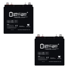 Mighty Max 8v, 170ah, Agm, Dual Terminal Replaces Electric Tow Tractors - 2 Pack