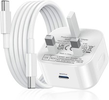 iPad Charger,New Apple USB C Fast 1 Pack 25W C Plug and Cable 1M