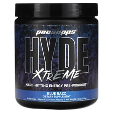2 X ProSupps, Hyde Xtreme, Hard-Hitting Energy Pre Workout, Blue Razz, 7.4 oz (2
