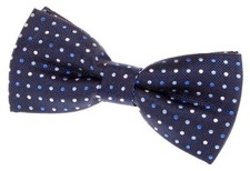 Vintage Three-Colour Polka Dots Woven Pre-tied Bow Tie 4.5" 