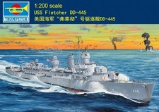 New 03723 1:200 USS NAVY Fletcher DD-445 Destroyer Model Assembly Kit