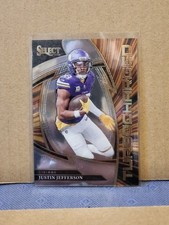 2025 Panini Select - Turbocharged Justin Jefferson #8 Minnesota Vikings