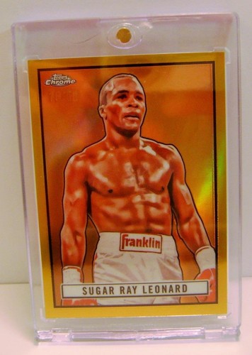 Sugar Ray Leonard [Gold Refractor] #29 2024 Topps Chrome card