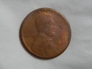 1922 No D Lincoln Wheat Cent Key Date G VG