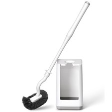 Toilet Bowl Brush and Holder Sturdy Plastic Long Handled Brushes for Bathroom