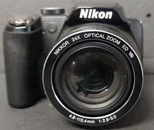 Nikon Coolpix P90 Black Digital Camera 26x Zoom 12 Megapixels Not Tested
