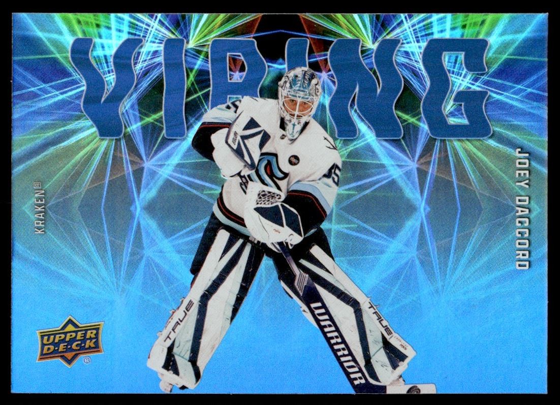 2025-26 Upper Deck Vibing Joey Daccord Seattle Kraken #VB-11 | eBay