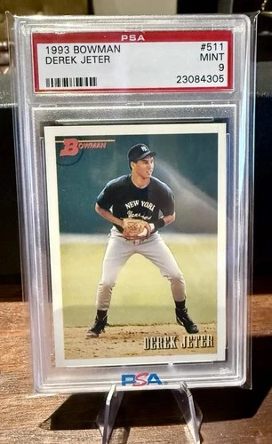 1993 Bowman #511 Derek Jeter PSA 9 MT Rookie Card HOF New York Yankees!