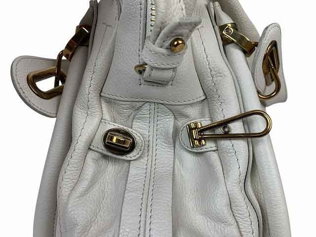Chloe Paraty Vintage Crossbody 2Way Hand Shoulder bag Italy White