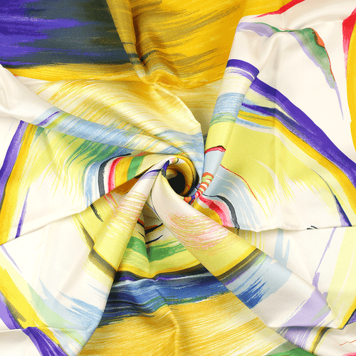 Hermes Scarf SMILES IN THIRD MILLENARY Silk Carre SEFEDINE KWUMI 90cm - Picture 4 of 7