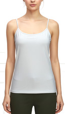 Liz Claiborne Women's Camisole Tank Stretch Adjustable Straps Light Gray Size L