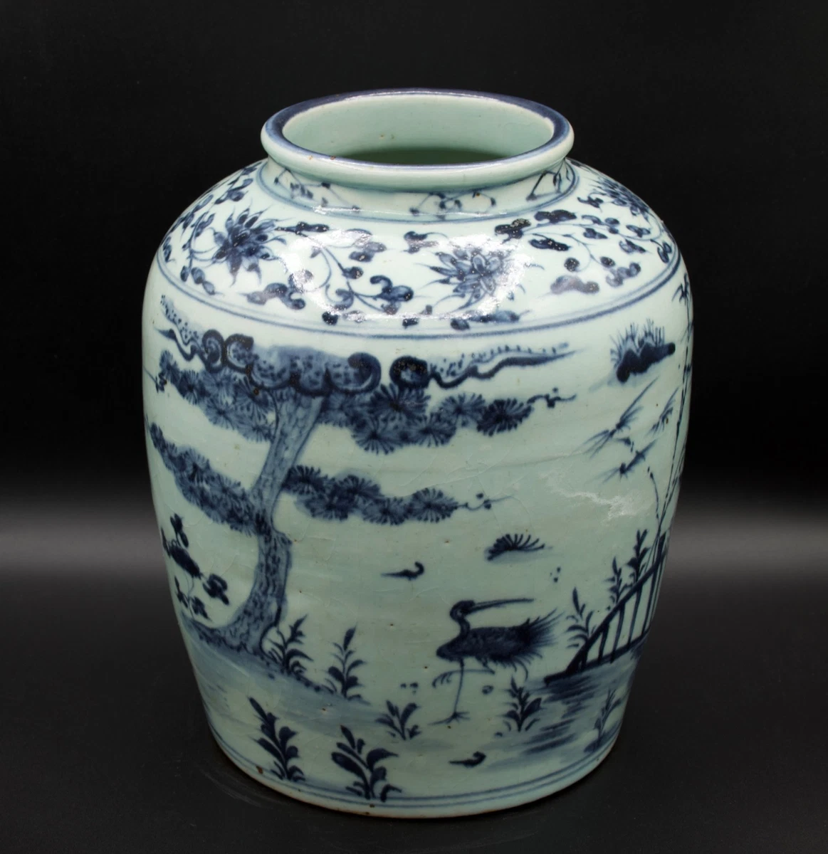 中国古董蓝色罐| eBay