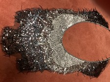 vintage metallic flapper scarf