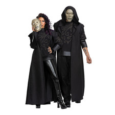 Adults Deluxe Harry Potter Death Eater Costume Hooded Robe, Mask