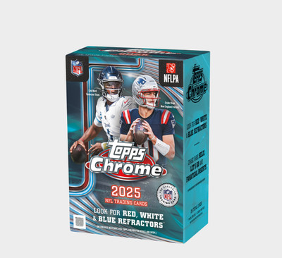 Topps Chrome NFL Football 2025 Value Box | Neu & OVP    FAST SHIPPING