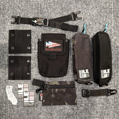 EDC Lot - Inside Line Equipment Dopp Kits + Recycled Firefighter Pouch + Goruck