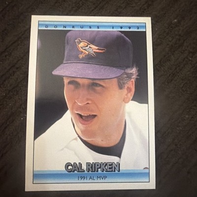 1992 Donruss - Bonus Cards Cal Ripken #BC1 Error Card No . after Inc