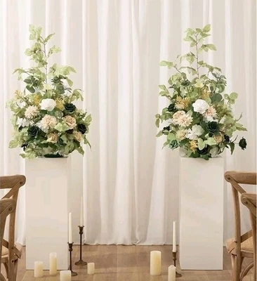 Flores de boda independientes verdes y beige Ling's Moment 41" para eventos de fiesta - Imagen 1 de 4