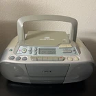 Vintage Sony CFD-S01 Boombox CD Radio Cassette Player Tested Works with AC Cable