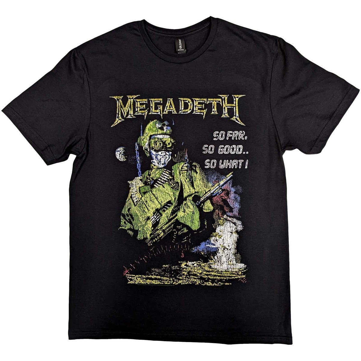 Megadeth So Far So Good So What Explosion Vintage T-Shirt