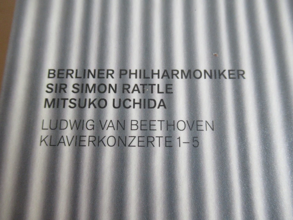 Beethoven-Klavierkonzerte 1-5-Mitsuko Uchida-Sir Simon Rattle-3er CD-2 Blue Ray - Bild 2 von 4