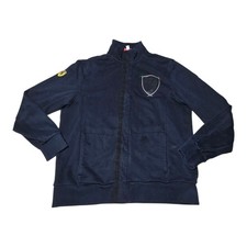 Puma Ferrari Scuderia 1947 Track Jacket Men s Large Navy Blue Full Zip A13