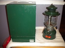 Coleman 2 Mantle Lantern 220E Dated 1/56 Untested with Smith-Victor Metal Case