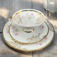 Winterling Marktleuthen Bavaria Porcelain Plate Teacup And Saucer Set 3 Pieces