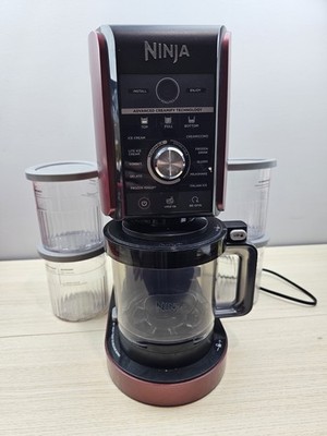 Ninja アイスクリームメーカー NC501 Ninja Creami Deluxe NC501 Ice Cream Maker w/ 4 Pints NC501HRD