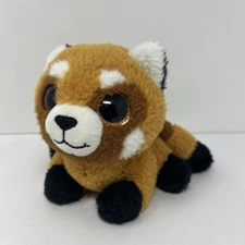 Red Panda Bear Plush Stuffed Animal 5.5" Collectible Toy Cute Glitter Eyes