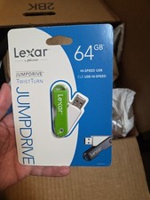 Lexar JumpDrive TwistTurn 64GB USB Flash Drive Blue or Green
