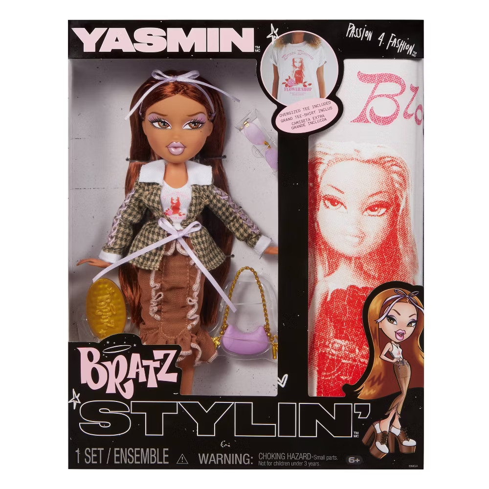 Bratz Stylin' Yasmin Fashion Doll with Accessories and Custo