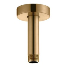 4 Inches Ceiling Mount Shower Arm and Flange, Champagne Bronze