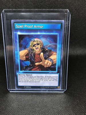 SBSC-ENS02 Spell Proof Armor Super Rare 1st Edition Mint YuGiOh Card