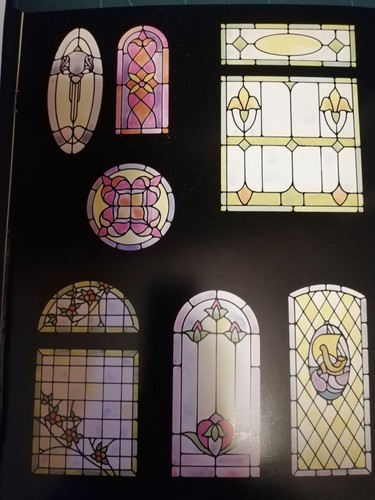 Case di Bambole DOLLHOUSE STAINED GLASS WINDOWS for hand coloring by E. SIBBETT - Photo 5/6