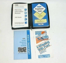 1992 Ford Explorer Factory Original Glovebox Owners Manual Book Portfolio