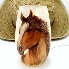 Stony Creek Decorative Light Beautiful Horses Wild Thoroughbreds 5" Vase THB04B
