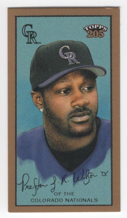 2003 Topps 205 BROOKLYN BLUE Preston Wilson Colorado Rockies #66