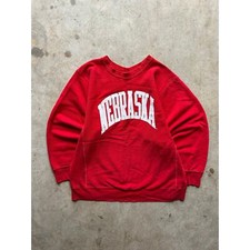 Vintage Nebraska University Cornhuskers 1990s Reverse Weave Style Sweatshirt XL