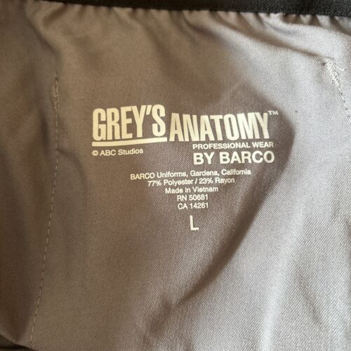 Grey's Anatomy Scrub Pants By Barco Size Large Tall Color Gray - Picture 3 of 4