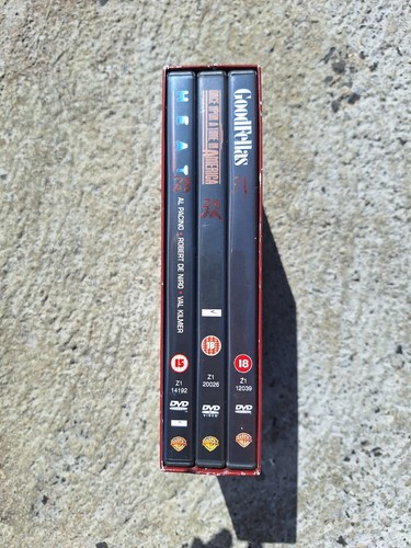 Gangster Triple Set Dvd Box Set. Goodfellas Once In America. Heat. De niro - Picture 2 of 4