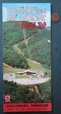 Gatlinburg Tennessee Ski Resort & Eagle Top Brochure Great Smokies Vintage COOL-