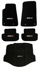 NEW BLACK Carpet Floor Mats 2010 - 2015 Camaro Embroidered ZL1 Logo - All 5 Set