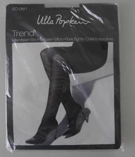 Nip: Ulla Popken Trend Microfiber Tights!Size 52-54! 60 Den! Dark Green